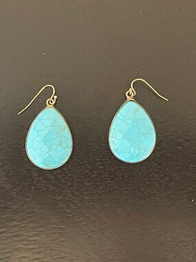 Turquoise Teardrop Earrings